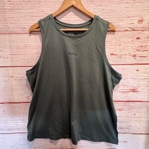 NWT NOBULL Women's Deltapeak Micro Textured Tank in Balsam Sz XL